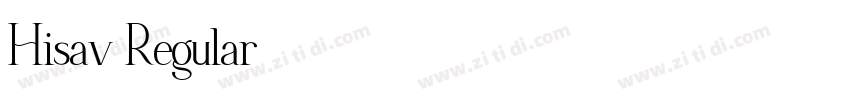 Hisav Regular字体转换